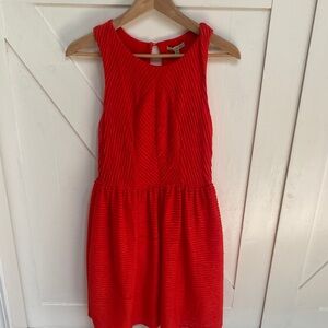 Anthropologie Bordeaux Red Sleeveless Dress size small NWT